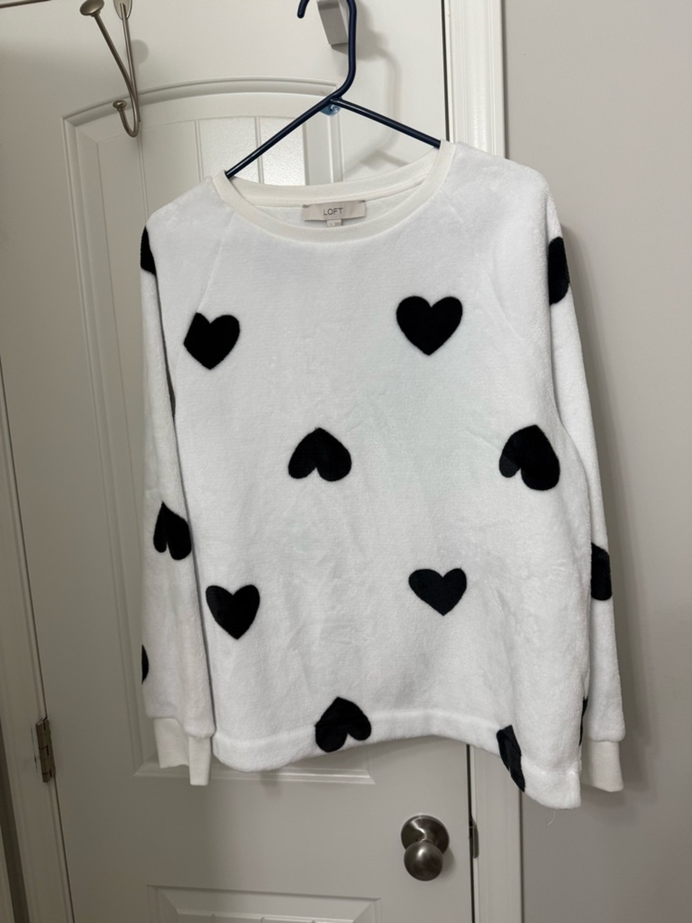 LOFT White Cozy Textured Pullover